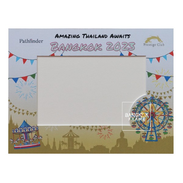 กรอบรูปกระดาษแข็ง-พิมพ์สี-กรอบกระดาษ-custom paper frame